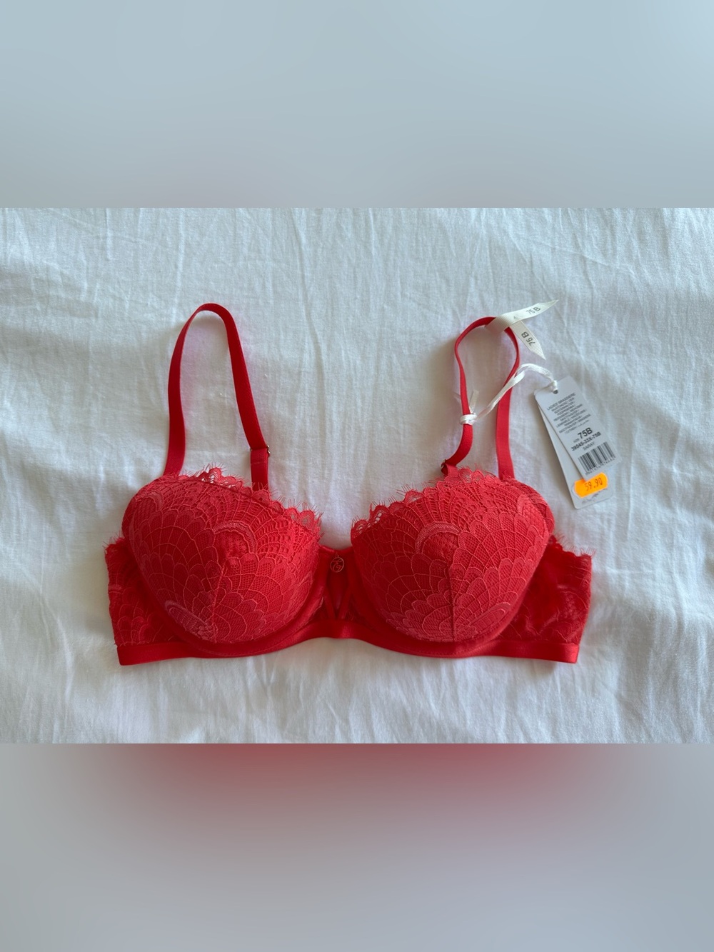 🆕 ESOTIQ Coral Lace Push-Up Bra